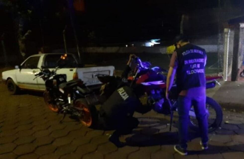 La policía secuestró una moto con patente falsa