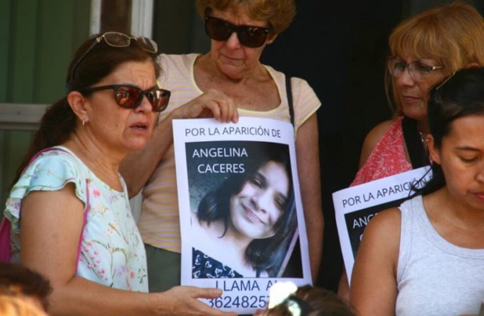 Angelina Cáceres: familias y allegados de la víctima marcharon  reclamando su aparición