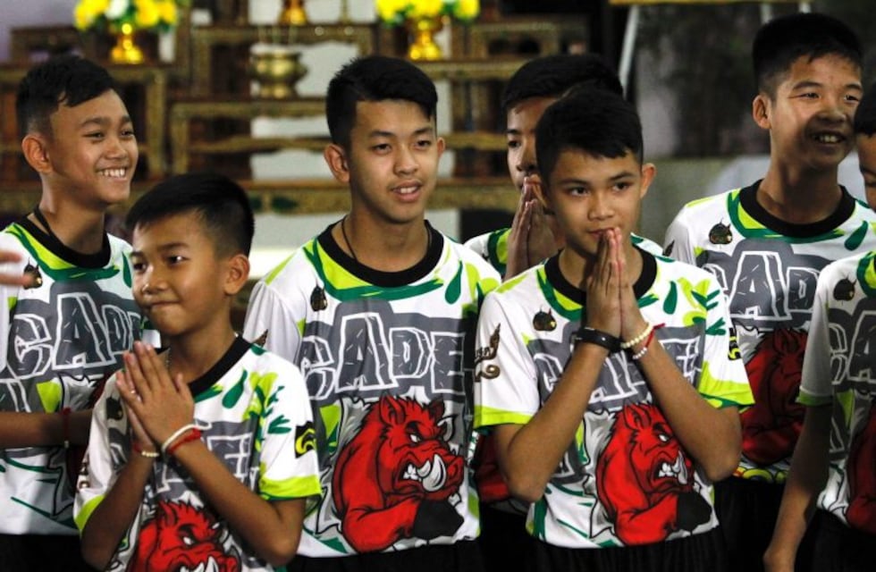 Los chicos tailandeses contaron que "fue milagroso" cuando los encontraron