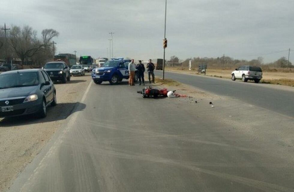 Secuestraron cocaína a motociclista accidentado