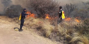 Incendio en Traslasierra