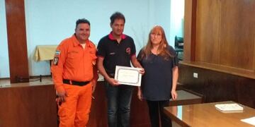 Ciudadanos destacados los bomberos de Mina Clavero