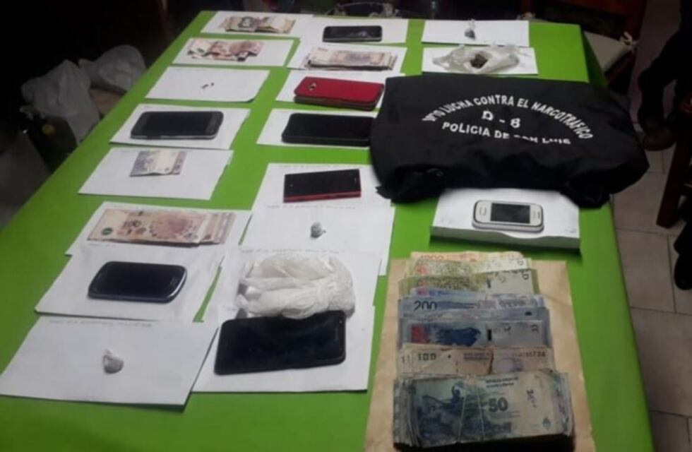 La Policía de San Luis halló drogas valuadas en $1.500.000