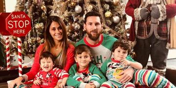 La foto navideña de los Messi y un detalle que se llevó todas las miradas