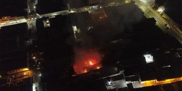 Incendio en el bazar \