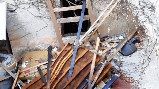 Basural y cueva de ladrones a metros de avenida Pellegrini