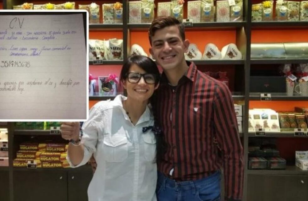 Carlos, el cordobés que escribió su CV a mano hace un año atrás logró su primer ascenso