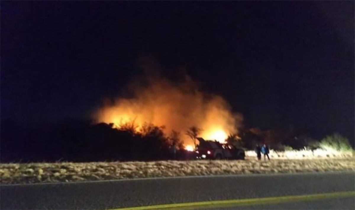 Incendio en Villa Larca, San Luis\u002E