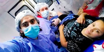 Parto en la ambulancia (La Arena)