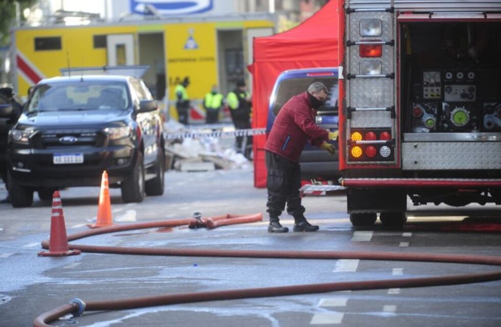 Villa Crespo: nuevamente hubo fuego en la perfumería donde fue la explosión