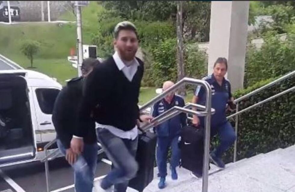 Messi y Mascherano llegaron a Belo Horizonte en el avión privado de Neymar