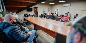 Walter Vuoto  reunido con Gastronómicos