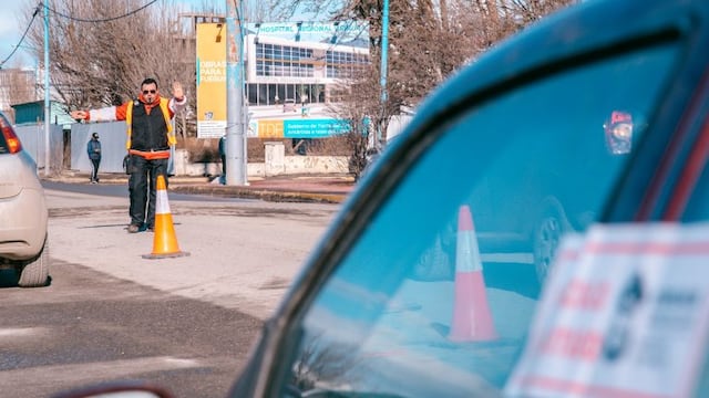 control de tránsito en Ushuaia