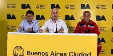 El jefe de Gobierno porteño, Horacio Rodríguez Larreta, anunció medidas preventivas en la Ciudad contra el coronavirus\u002E (Web)