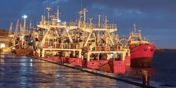 La afluencia de buques pesqueros al puerto de Deseado van en aumento