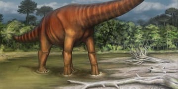 Así habría sido en vida Choconsaurus baileywillisi en la zona donde hallaron los restos\u002E