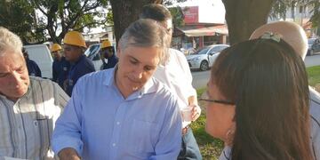 Llaryora supervisó los trabajos en barrio Centro América\u002E