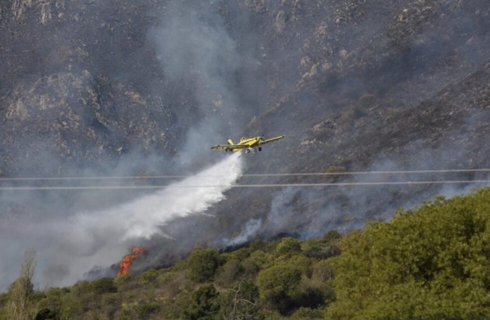 Huerta Grande en alerta por el temible incendio forestal