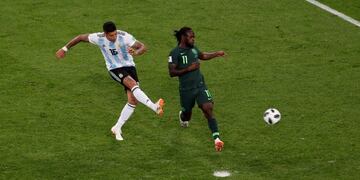 El gol agónico de Marcos Rojo ante Nigeria en Rusia 2018.