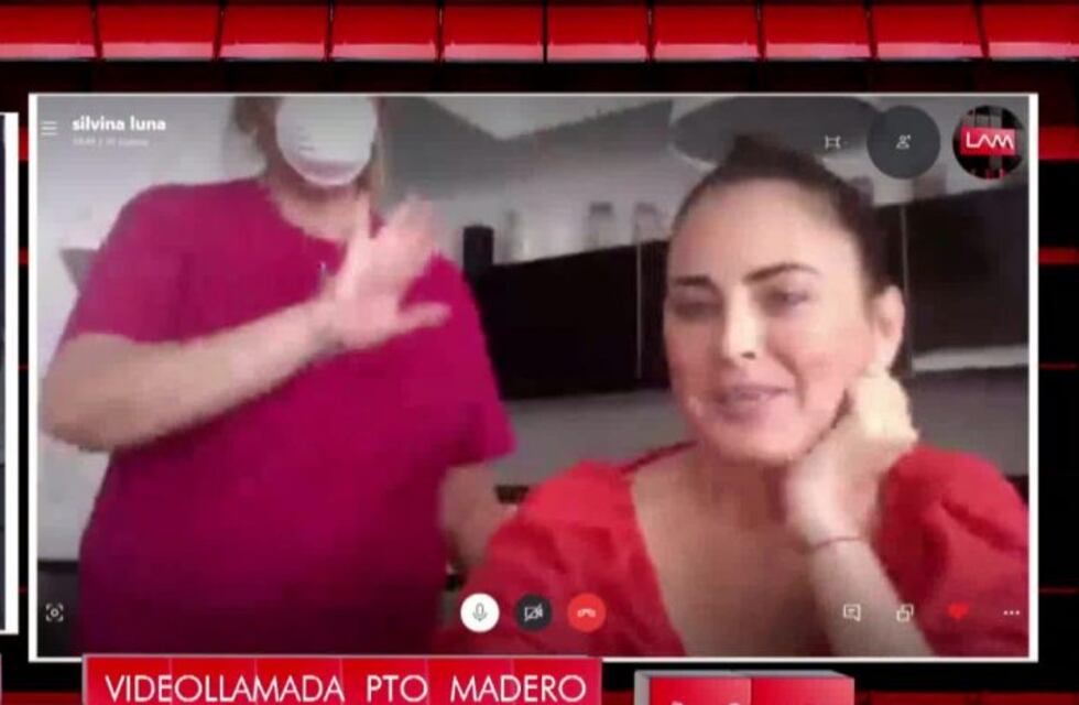 Criticaron a Silvina Luna por tener una empleada doméstica con barbijo