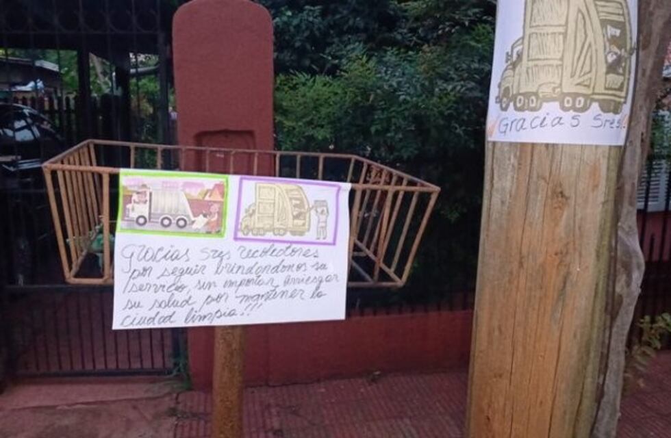 Familia de Oberá sorprendió a recolectores de la municipalidad con un agasajo