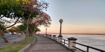 maña fría y con el cielo despejado en Corrientes\u002E