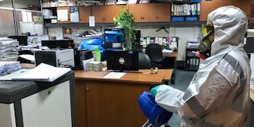 Desinfectan un edificio del Consejo de la Magistratura de calle Sarmiento tras detectarse un positivo de Covid-19 (Foto: consejomagistratura\u002Egov\u002Ear)