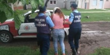 La agresora fue detenida en Morteros.
