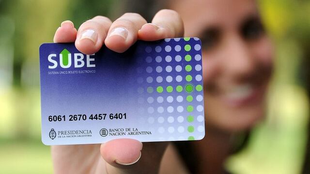 Tarjeta SUBE.
