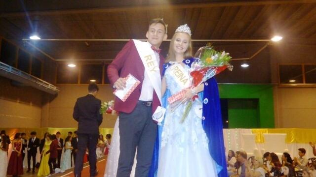 La reina electa es María José Alcaraz, del Instituto San Alberto Magno, y el rey Sebastián Díaz, de la Comercio N° 18\u002E