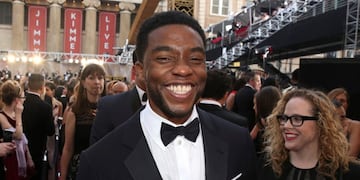 FILE - In this Feb\u002E 28, 2016 file photo, Chadwick Boseman arrives at the Oscars in Los Angeles\u002E Boseman, who played Black icons Jackie Robinson and James Brown before finding fame as the regal Black Panther in the Marvel cinematic universe, has died of cancer\u002E His representative says Boseman died Friday, Aug\u002E 28, 2020 in Los Angeles after a four-year battle with colon cancer\u002E He was 43\u002E (Photo by Matt Sayles/Invision/AP, File)