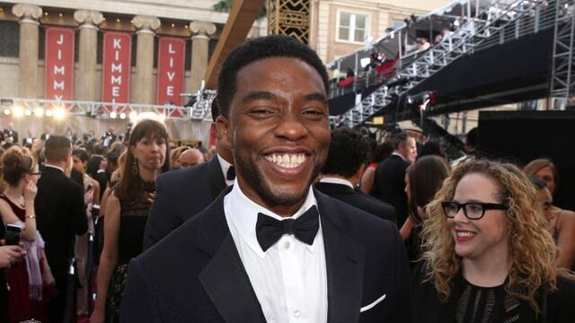 FILE - In this Feb\u002E 28, 2016 file photo, Chadwick Boseman arrives at the Oscars in Los Angeles\u002E Boseman, who played Black icons Jackie Robinson and James Brown before finding fame as the regal Black Panther in the Marvel cinematic universe, has died of cancer\u002E His representative says Boseman died Friday, Aug\u002E 28, 2020 in Los Angeles after a four-year battle with colon cancer\u002E He was 43\u002E (Photo by Matt Sayles/Invision/AP, File)