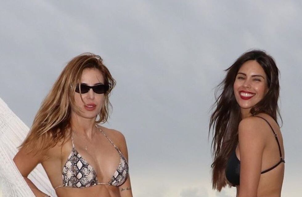 Las fotos de Jesica Cirio y Barby Franco, juntas y en bikini en la playa