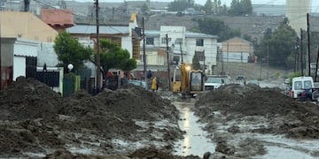 Inundaciones afectan a la ciudad argentina de Comodoro Rivadavia el lluvia fuerte y persistente DYN29, CHUBUT 03/04/17, INUNDACIONES EN COMODORO RIVADAVIA FOTO:DYN/MUNICIPALIDAD DE COMODORO RIVADAVIA. comodoro rivadavia chubut desastre inundacion fuerte temporal en comodoro rivadavia desastres naturales tormentas lluvias inundaciones recorrida por la ciudad totalmente inundada