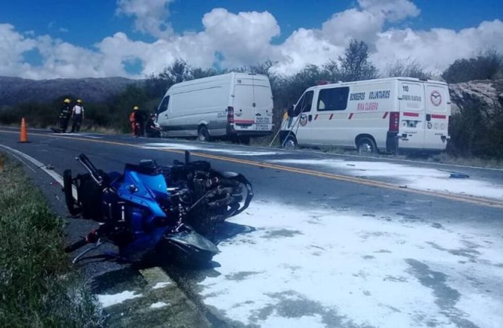 Se accidentó un motoquero en Altas Cumbres