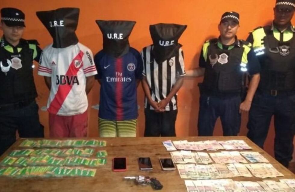 Tres delincuentes fueron detenidos en medio de un raid delictivo