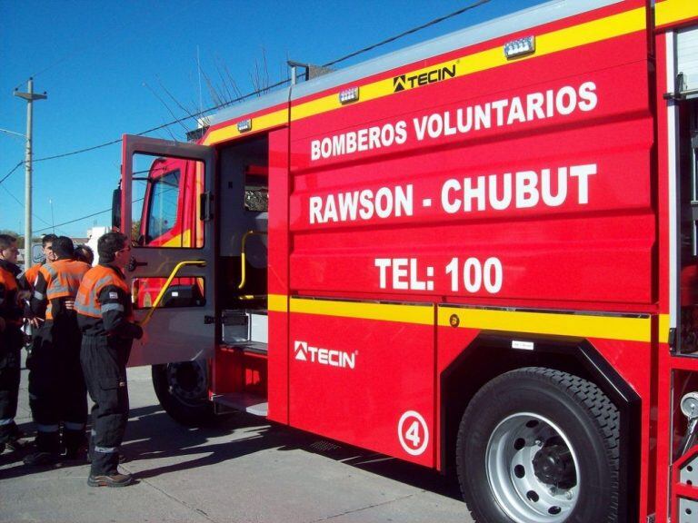Los bomberos de Comodoro.