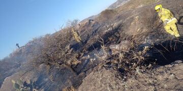 Carlos Paz. Incendio en Bº Altos del Valle