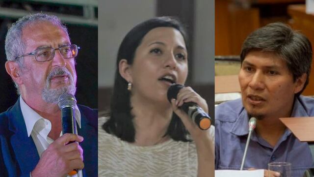 Gustavo Bouhid del Frente Cambia Jujuy, Leila Chaher del Frente de Todos y Alejandro Vilca del Frente de Izquierda y de los Trabajadores Unidad, los principales candidatos en Jujuy.
