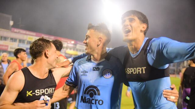 Festejo Celeste en Copa Argentina. Beltrano se metió en la siguiente fase.