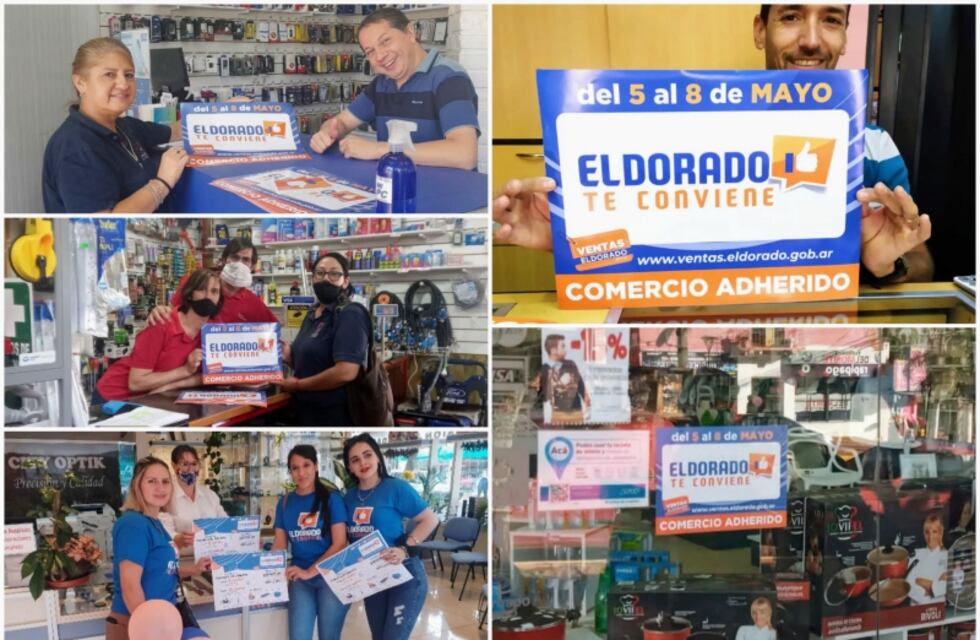 Comercios adheridos al Programa “Eldorado Te Conviene” ya cuentan con un adhesivo que los identifica