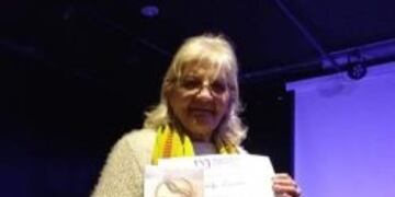 Gladys Tomassetti, al autora de los poemas que se han agregado a "Letra más Letras".