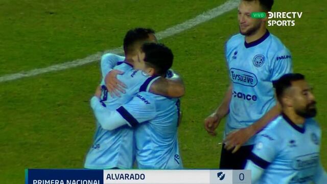 El delantero hizo el 1 a 0, de tiro libre, en el triunfo del Celeste contra Alvarado en Mar del Plata