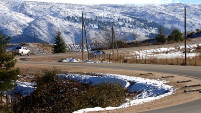 Nieve en las Altas Cumbres, Córdoba. (Gentileza Sergio Moreyra)