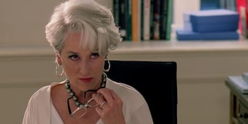 Meryl Streep en "El diablo viste a la moda".