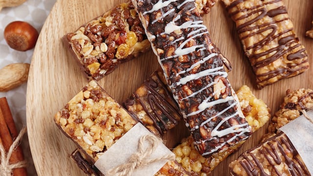 La receta de barritas de cereal caseras.