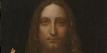 Detalle de "Salvator Mundi", una obra de Da Vinci que se daba por perdida.