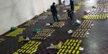 El Alcázar: Gendarmería incautó más de 700 kilos de marihuana