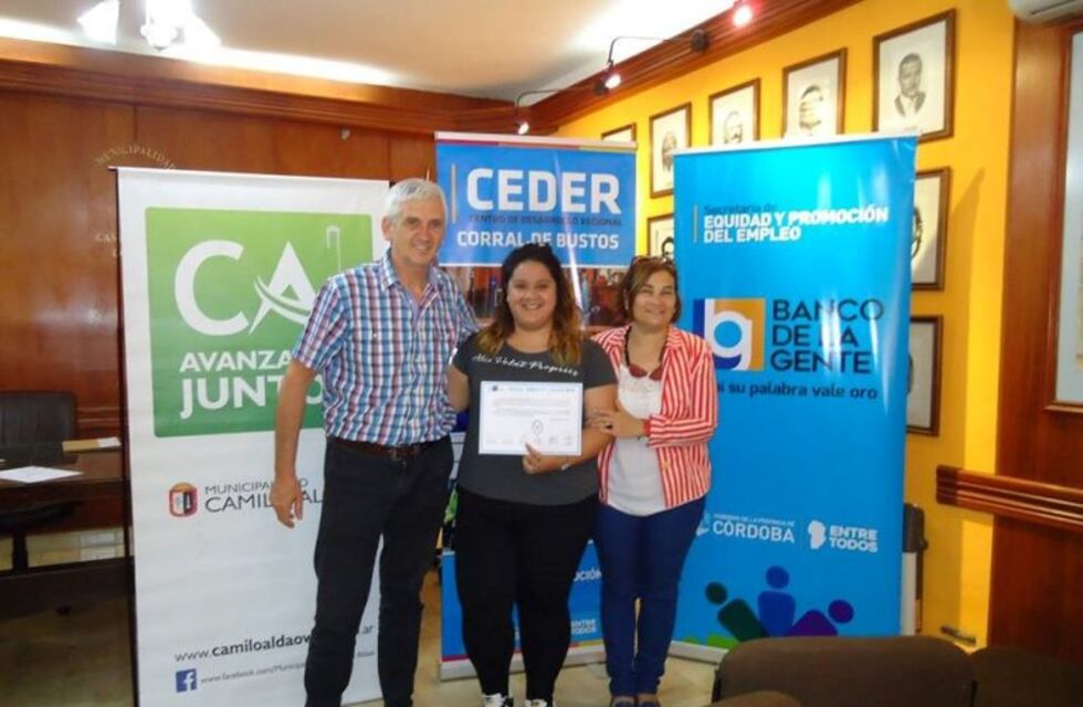 Camilo Aldao: se otorgaron micro créditos del Banco de la Gente