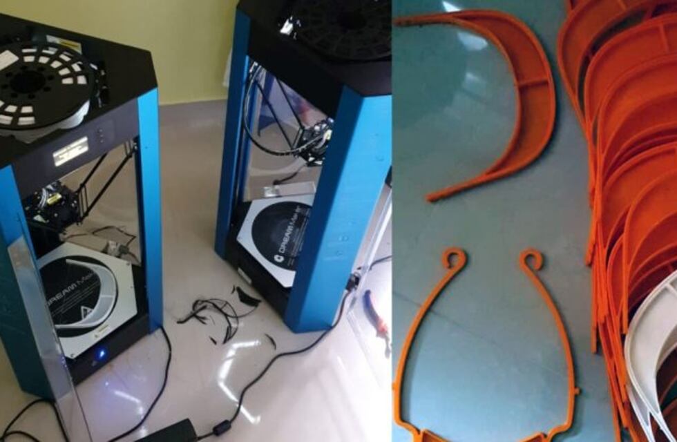 Alumnos de Luracatao fabrican máscaras protectoras para personal de salud